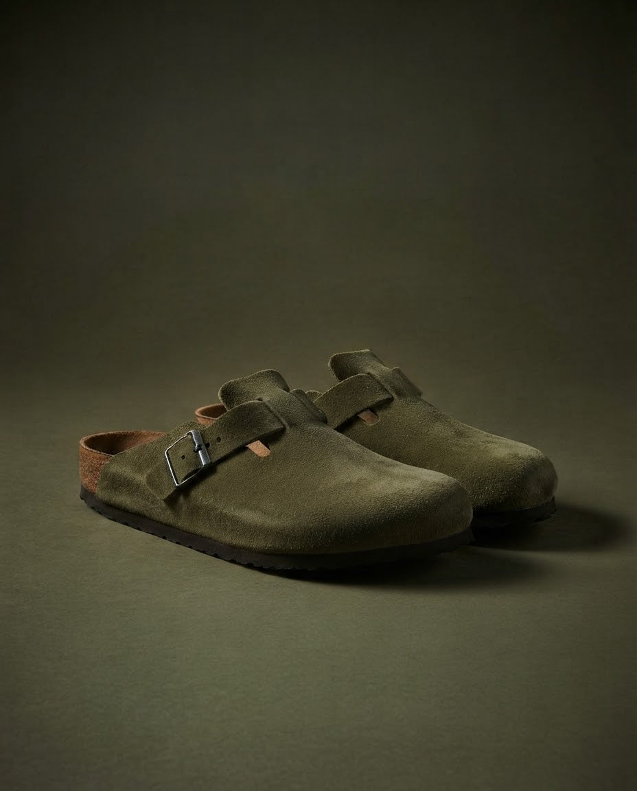Birkenstock clogs — Olive