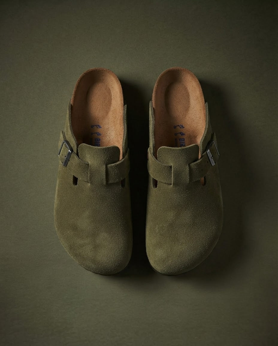 Birkenstock clogs — Olive